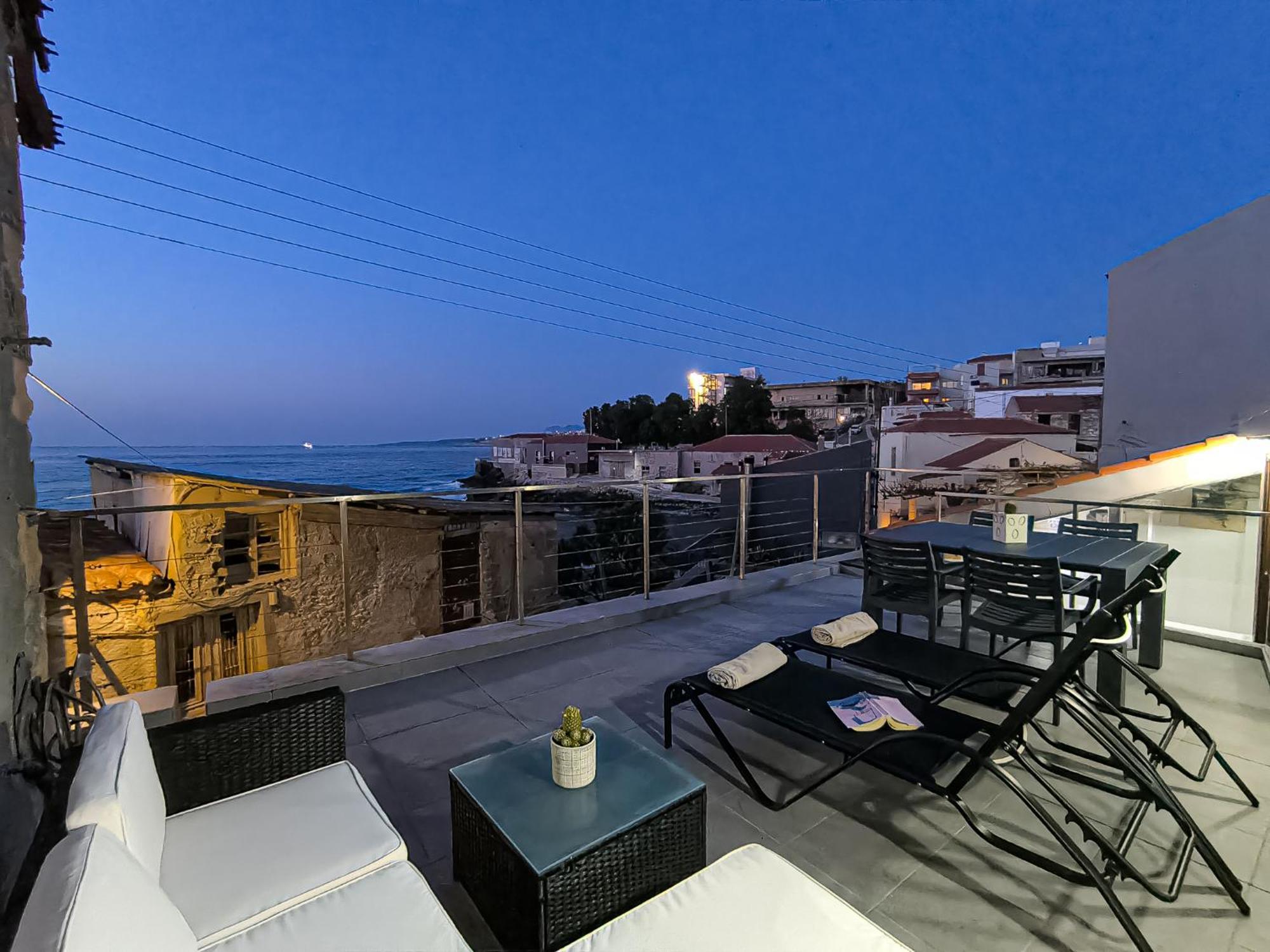 Charming Old Tannery House With Spacious Veranda And Stunning Sea View! 干尼亞 外观 照片