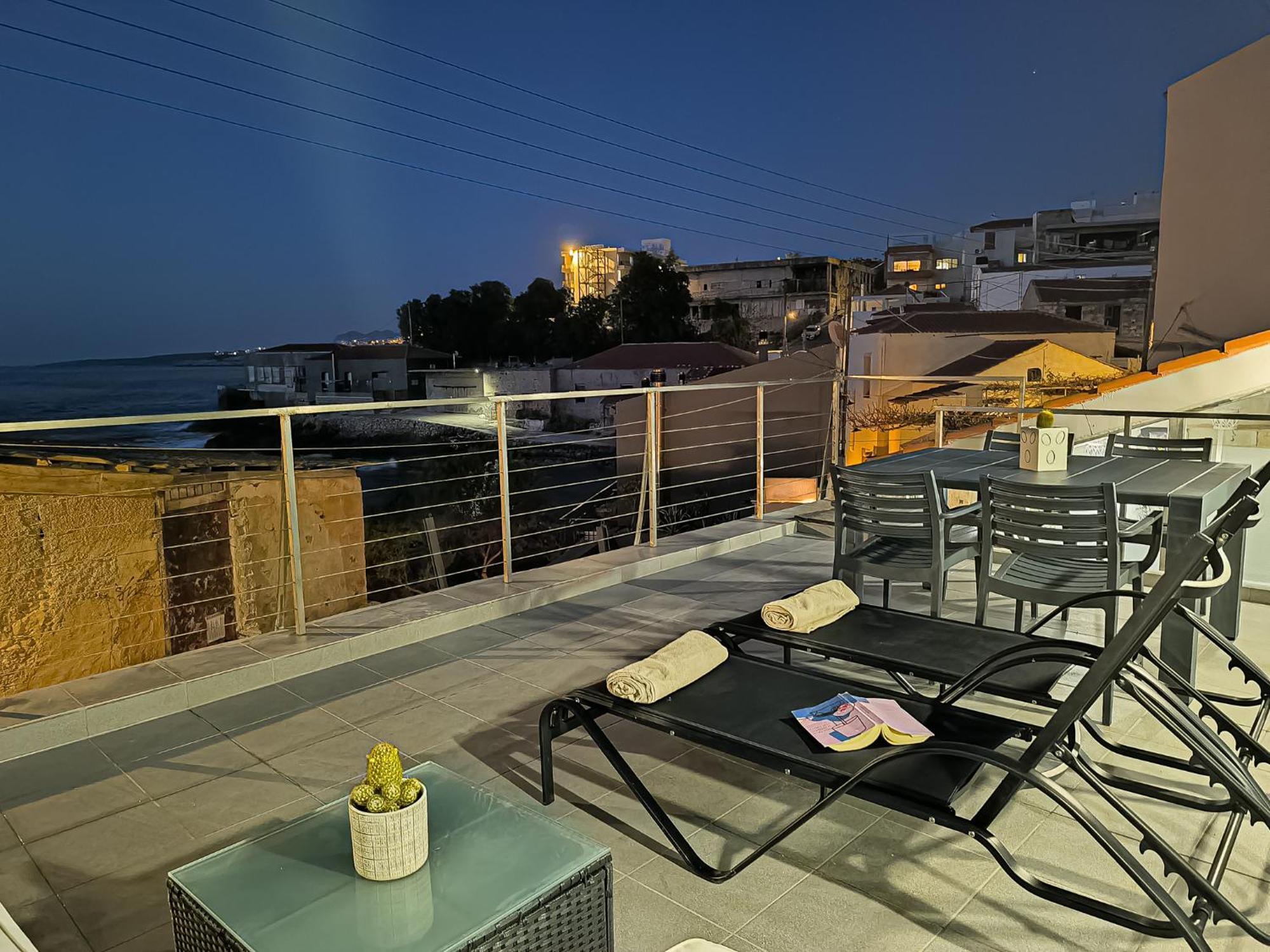 Charming Old Tannery House With Spacious Veranda And Stunning Sea View! 干尼亞 外观 照片