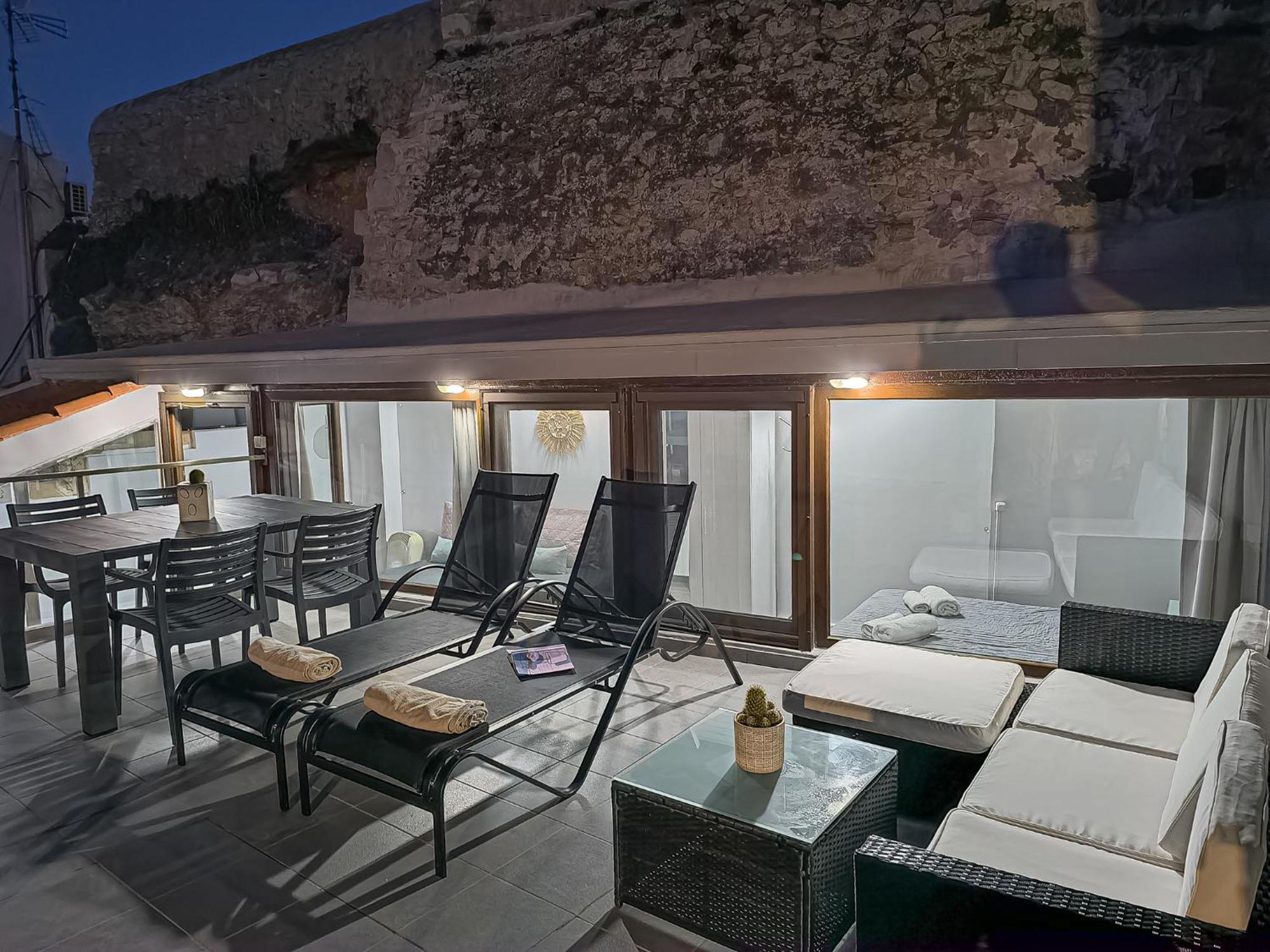 Charming Old Tannery House With Spacious Veranda And Stunning Sea View! 干尼亞 外观 照片