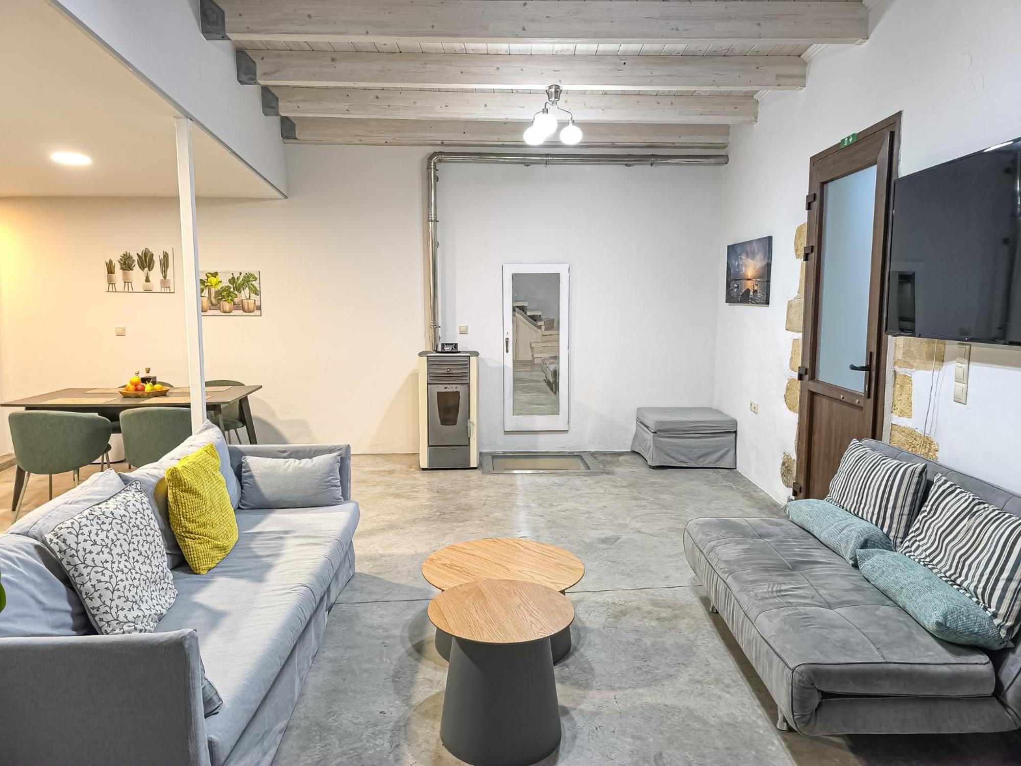 Charming Old Tannery House With Spacious Veranda And Stunning Sea View! 干尼亞 外观 照片