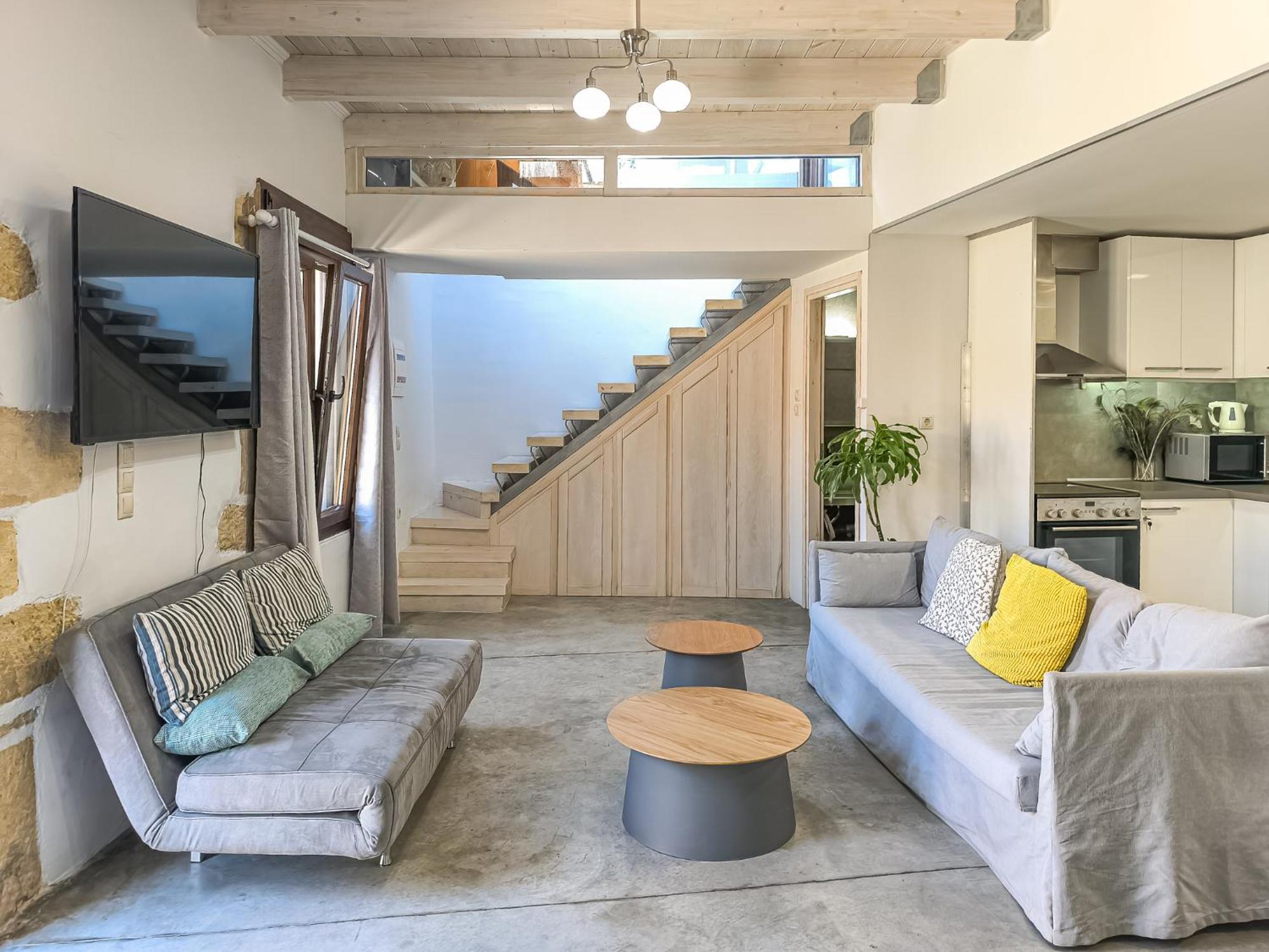 Charming Old Tannery House With Spacious Veranda And Stunning Sea View! 干尼亞 外观 照片