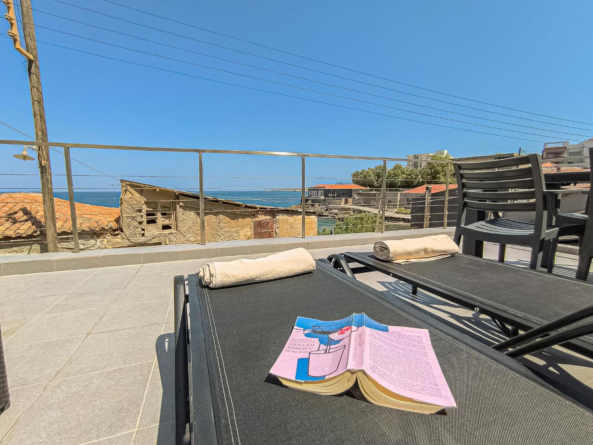 Charming Old Tannery House With Spacious Veranda And Stunning Sea View! 干尼亞 外观 照片