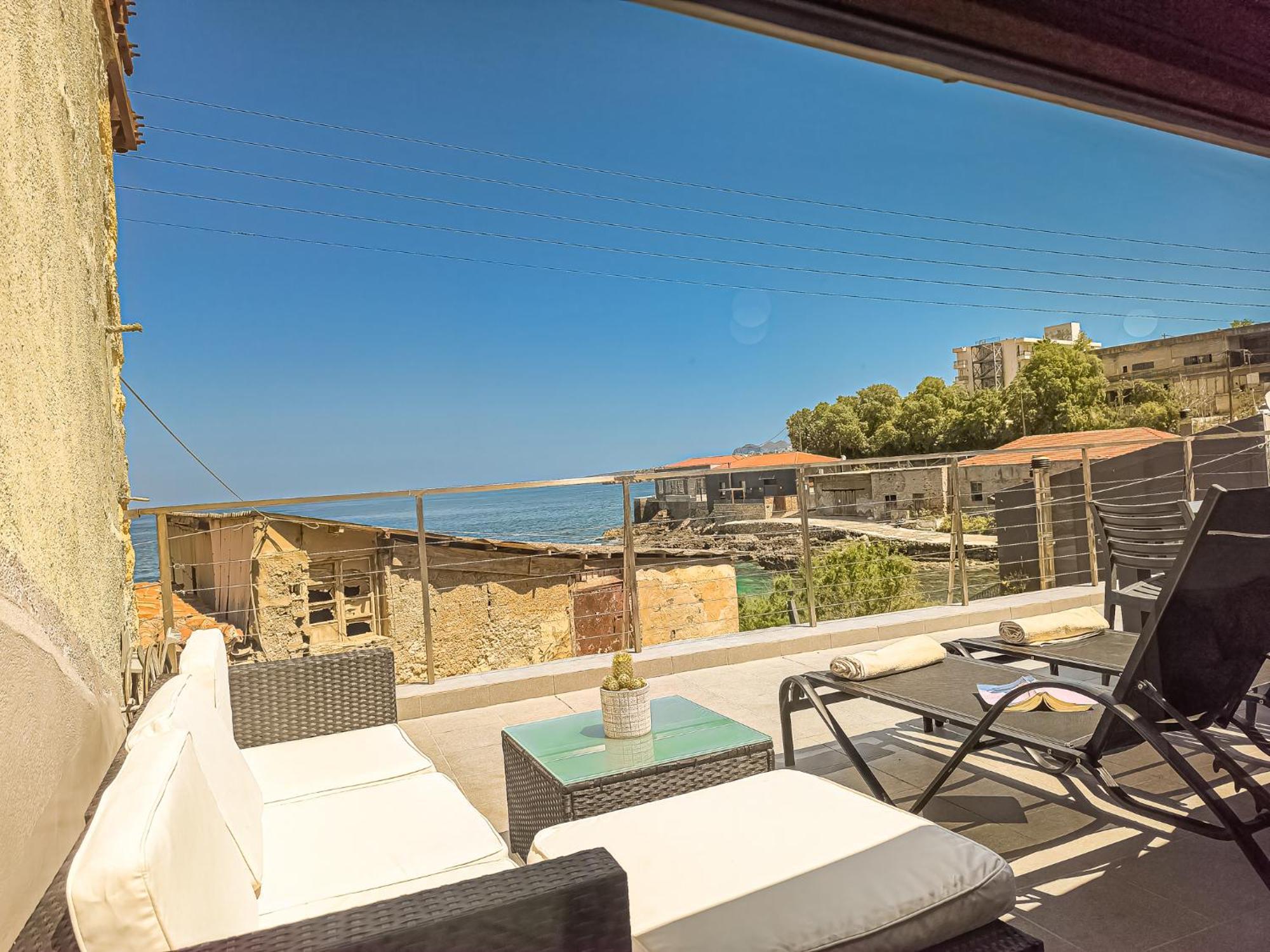 Charming Old Tannery House With Spacious Veranda And Stunning Sea View! 干尼亞 外观 照片