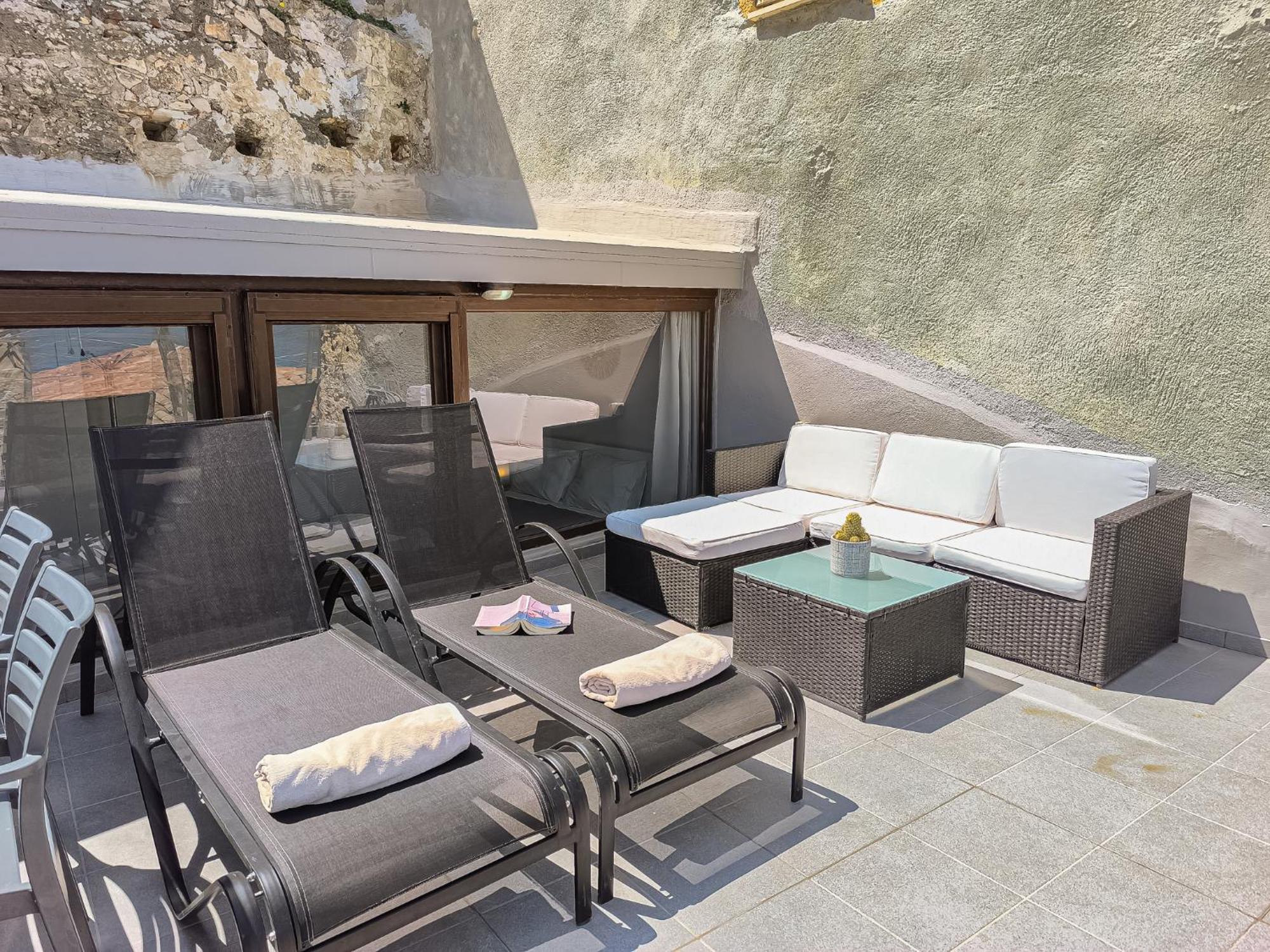 Charming Old Tannery House With Spacious Veranda And Stunning Sea View! 干尼亞 外观 照片