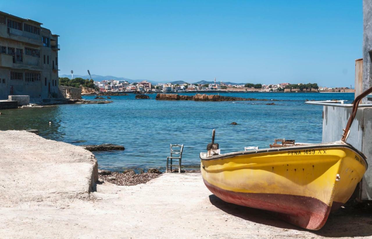 Charming Old Tannery House With Spacious Veranda And Stunning Sea View! 干尼亞 外观 照片